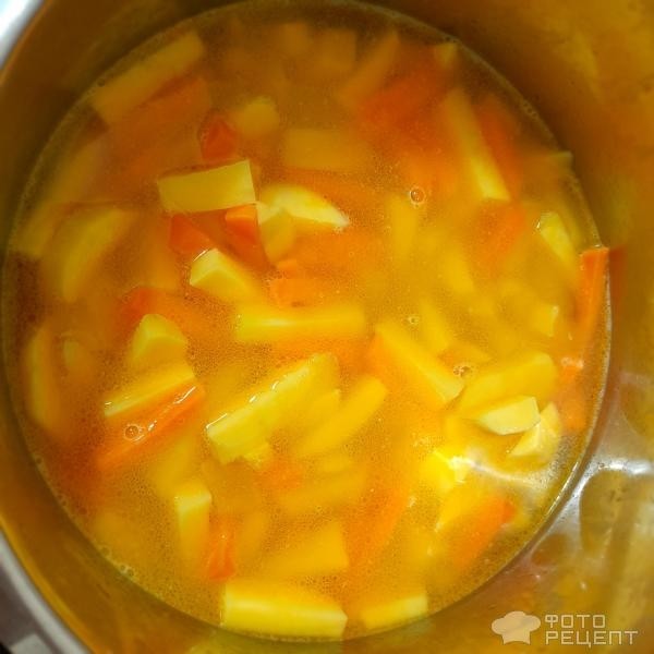 Рецепт: Диетический суп - Лёгкий, быстрый диетический суп. Суп из батата.