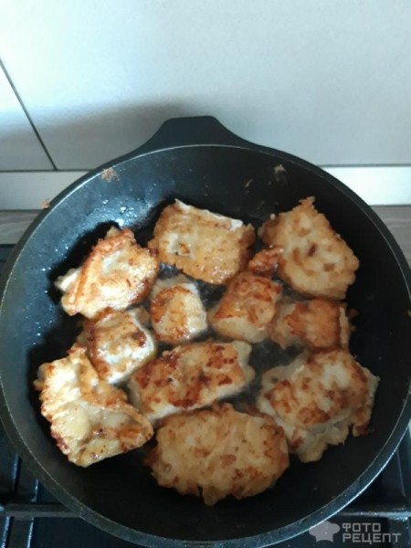 Рецепт: Филе минтая в кляре - Полезное и вкусное блюдо.