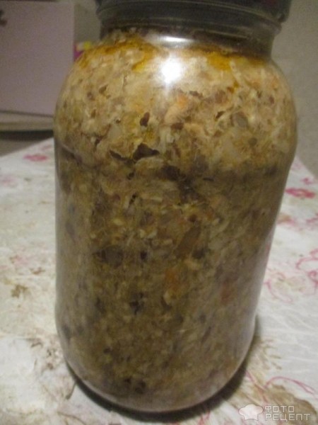 Рецепт: Картофельно-грибная колбаса - жареная