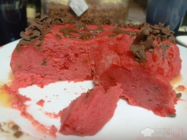 Рецепт: Торт "Красный бархат" - Со вкусом сыра