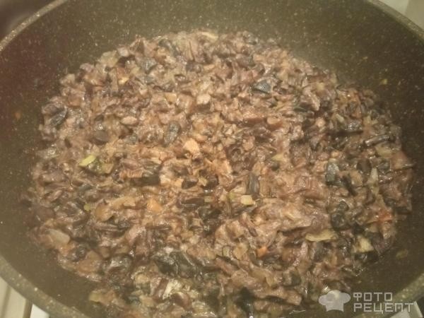 Рецепт: Жареные грибы - Из замороженных лесных грибов