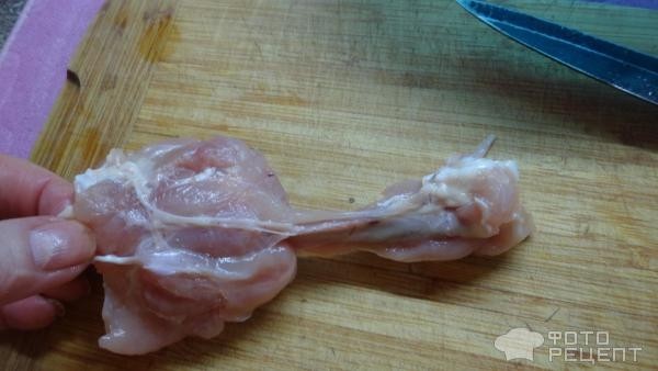Рецепт: Голень куриная фаршированная - Из голени куриной отличное блюдо.