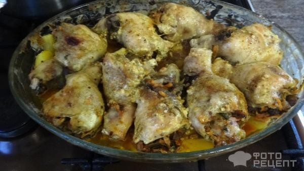 Рецепт: Голень куриная фаршированная - Из голени куриной отличное блюдо.