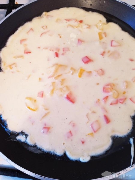 Рецепт: Яичные блинчики с начинкой - Быстрый, вкусный, сытный и красивый завтрак