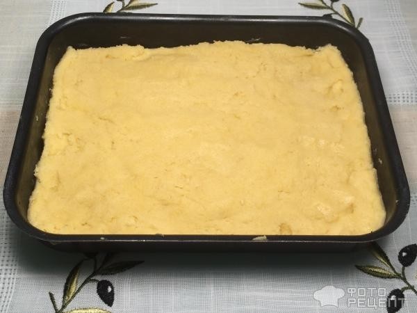 Рецепт: Пирог "Летний" - из двух видов теста с брусникой
