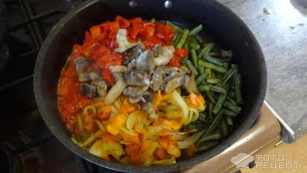 Рецепт: Рагу из замороженных овощей - Сочное, вкусное блюдо.