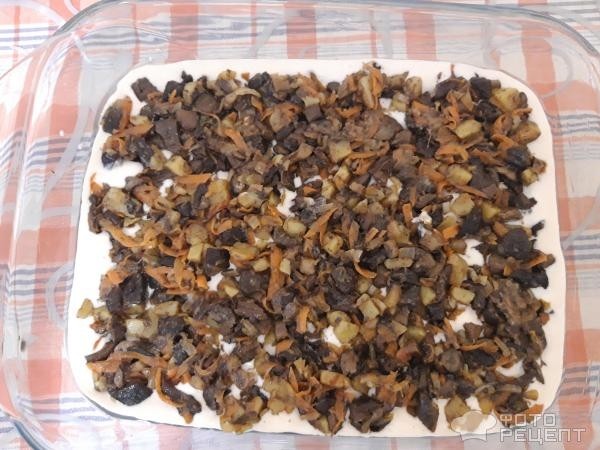 Рецепт: Пирог с картофелем и грибами - Сытный и вкусный пирог для всей семьи!
