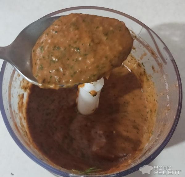 Рецепт: Соус из томатной пасты к шашлыку - Самый простой соус к шашлыку из томатной пасты!
