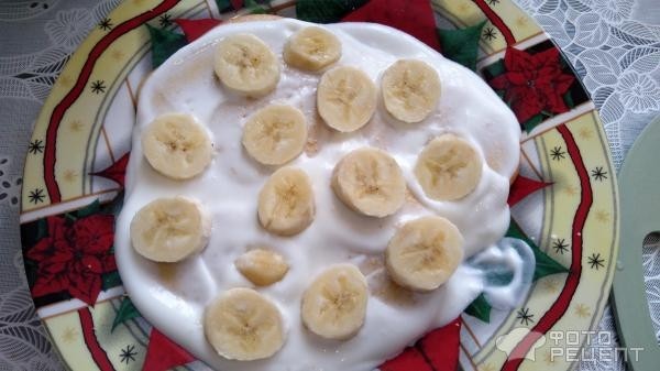 Рецепт: Торт "Опавшие листья" - с бананом