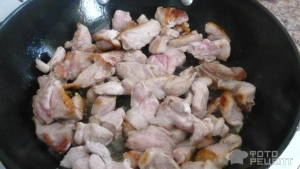 Рецепт: Тушенный свиной окорок - с булгуром