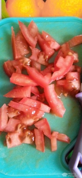 Рецепт: Лепешки из красной чечевицы с тунцом - С тунцом и овощами