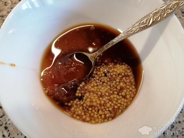 Рецепт: Жареная утка - В медово-горчичном маринаде