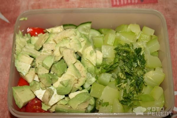 Рецепт: Салат с паровыми кабачками - хит осеннего сезона