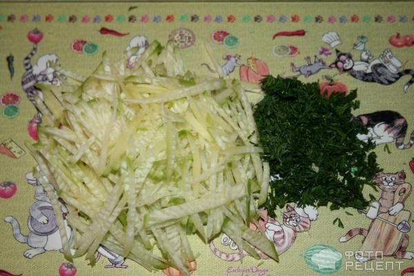 Рецепт: Салат из корнеплодов - С молодой капустой